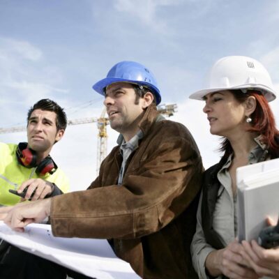 Professionnels du btiment sur chantier de construction Professionnels du btiment sur chantier de construction
